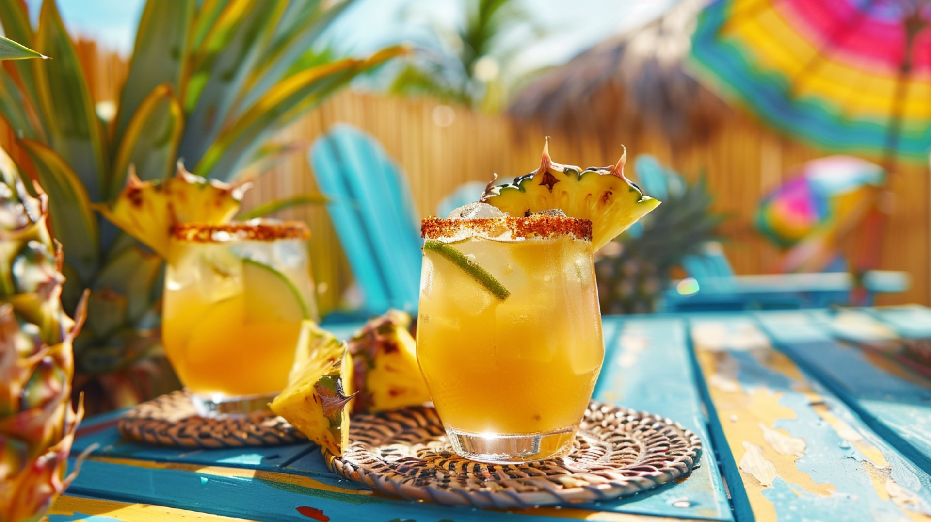 Pineapple Tequila HD Wallpaper for Vibrant Backgrounds