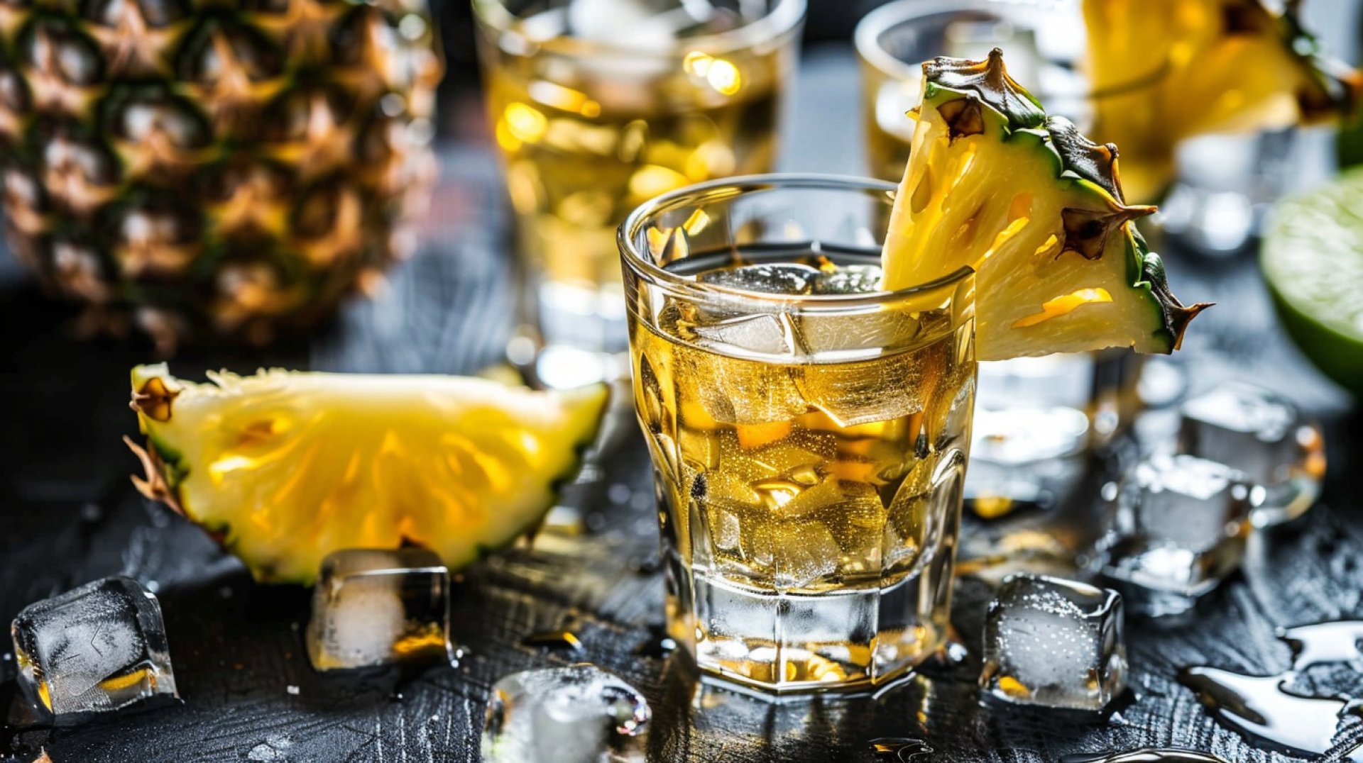 High-Quality Pineapple Tequila Photos in 4K Resolution