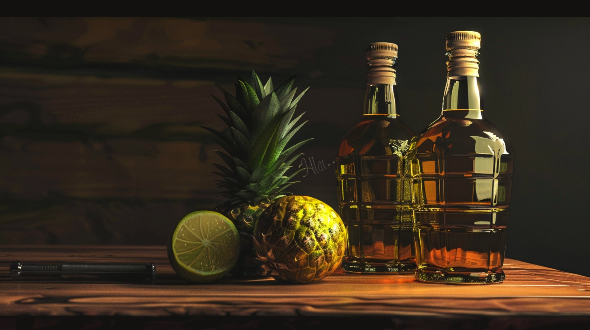 Vivid Pineapple Tequila Pictures for Eye-Catching Displays