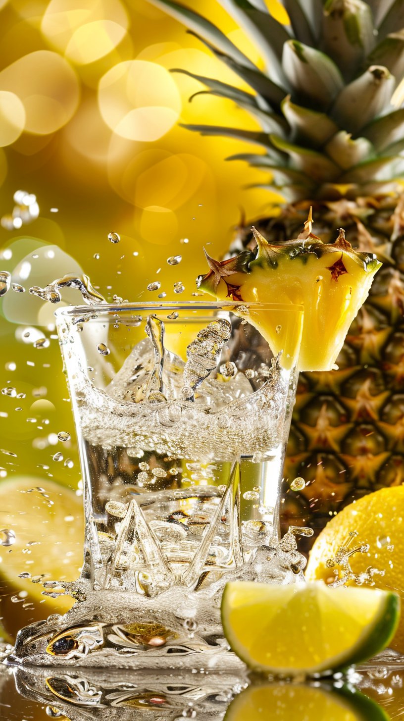 Eye-Catching Pineapple Tequila Images Perfect for Mobile Screens