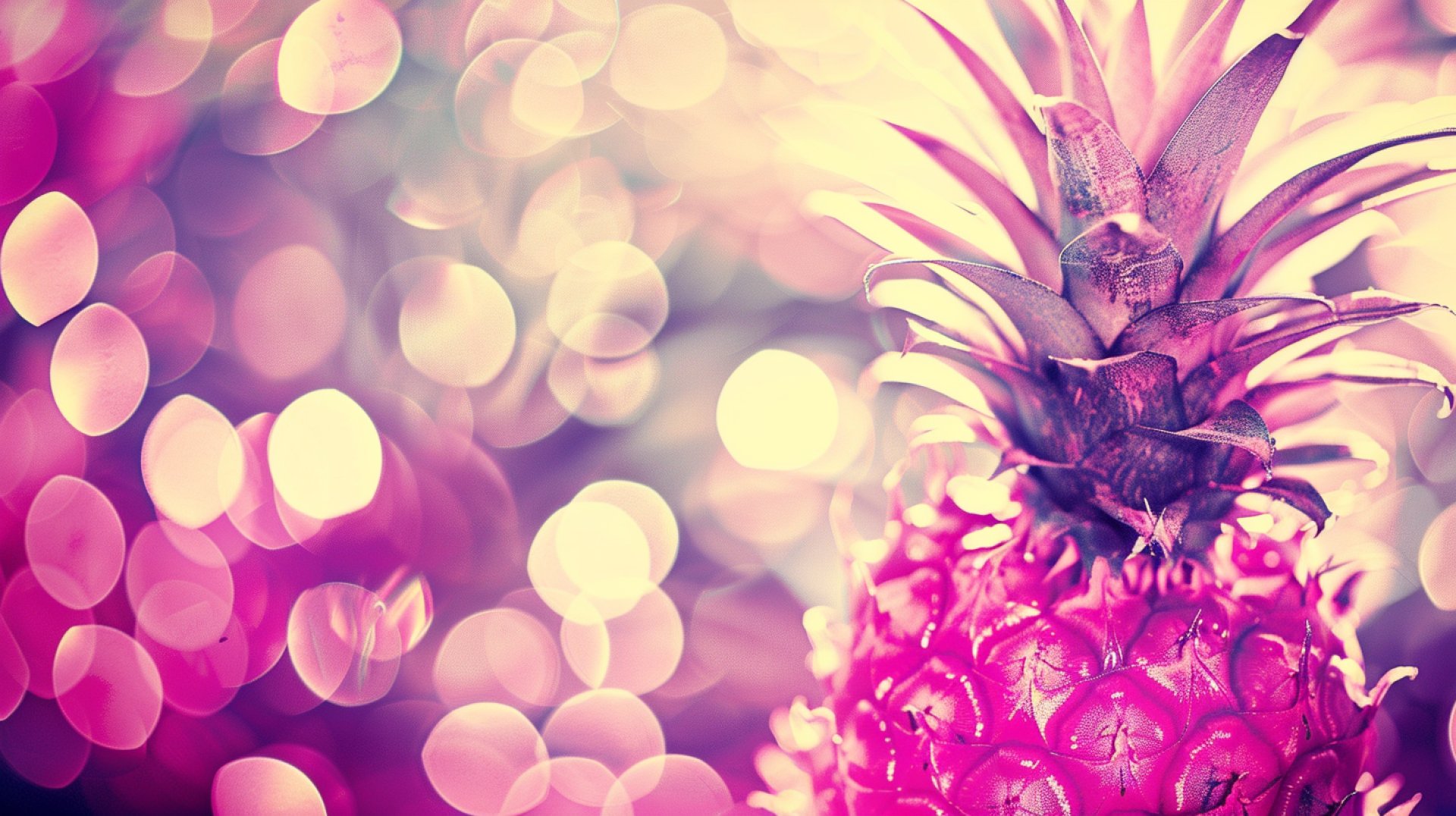 Pink Pineapple AI Digital Background for Creative Spaces