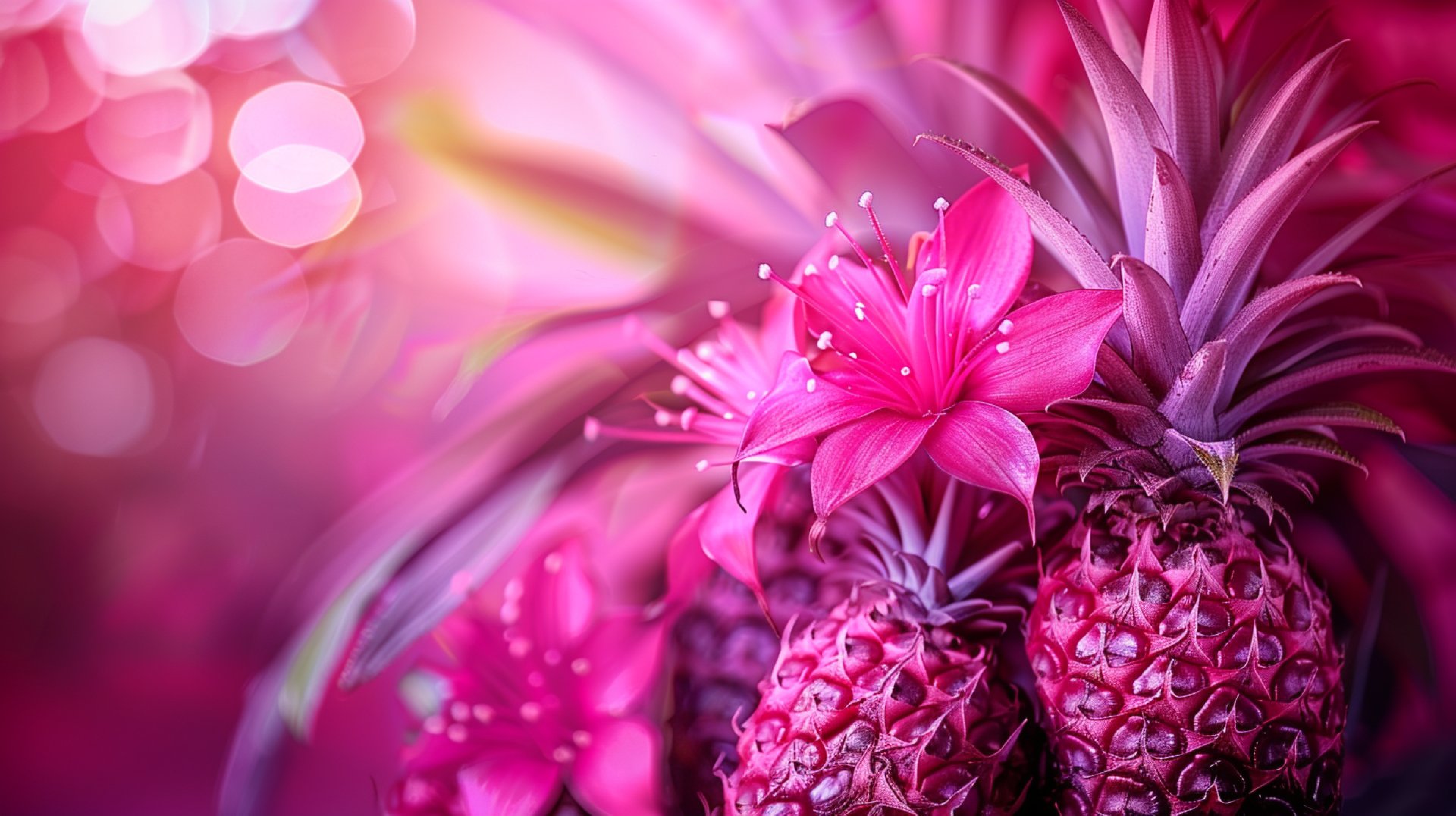 Trendy Pink Pineapple HD Wallpaper for Mobile Screens