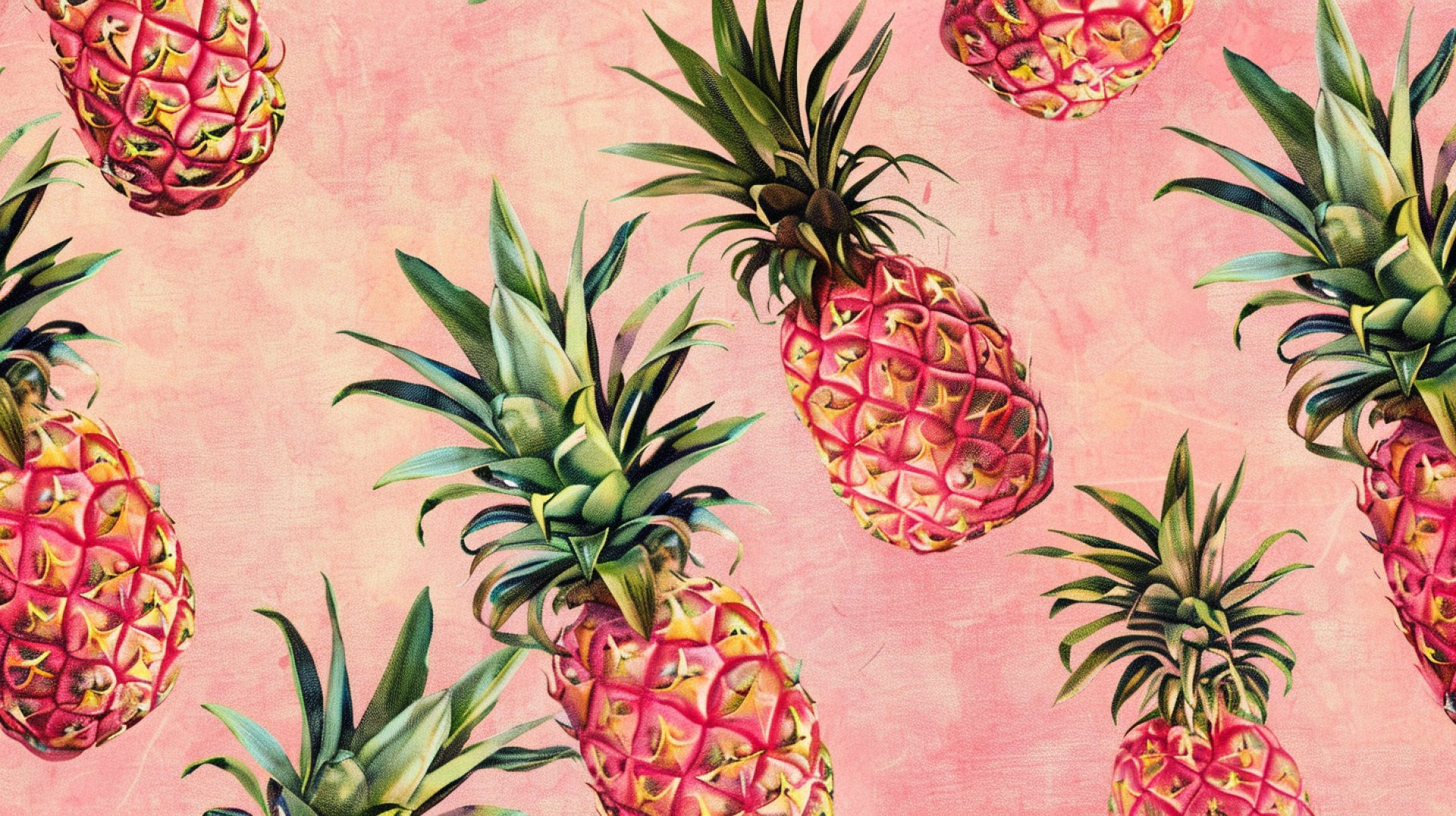 Stylish Wallpapers Featuring Pink Pineapples in Ultra HD