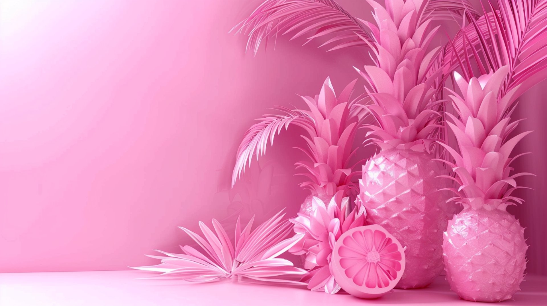 Colorful Pink Pineapple 1920x1080 Backgrounds for Laptops