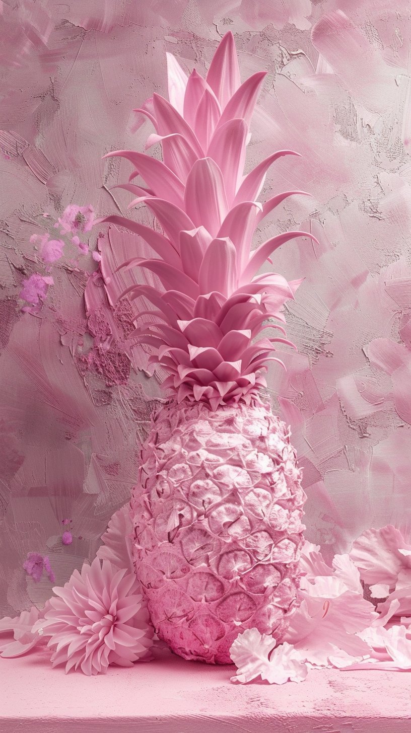 Pink Pineapple HD Mobile Wallpaper for iPhone and Android