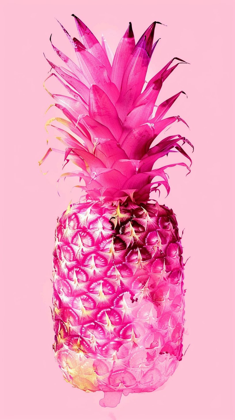 Downloadable Pink Pineapple HD Background for Phones