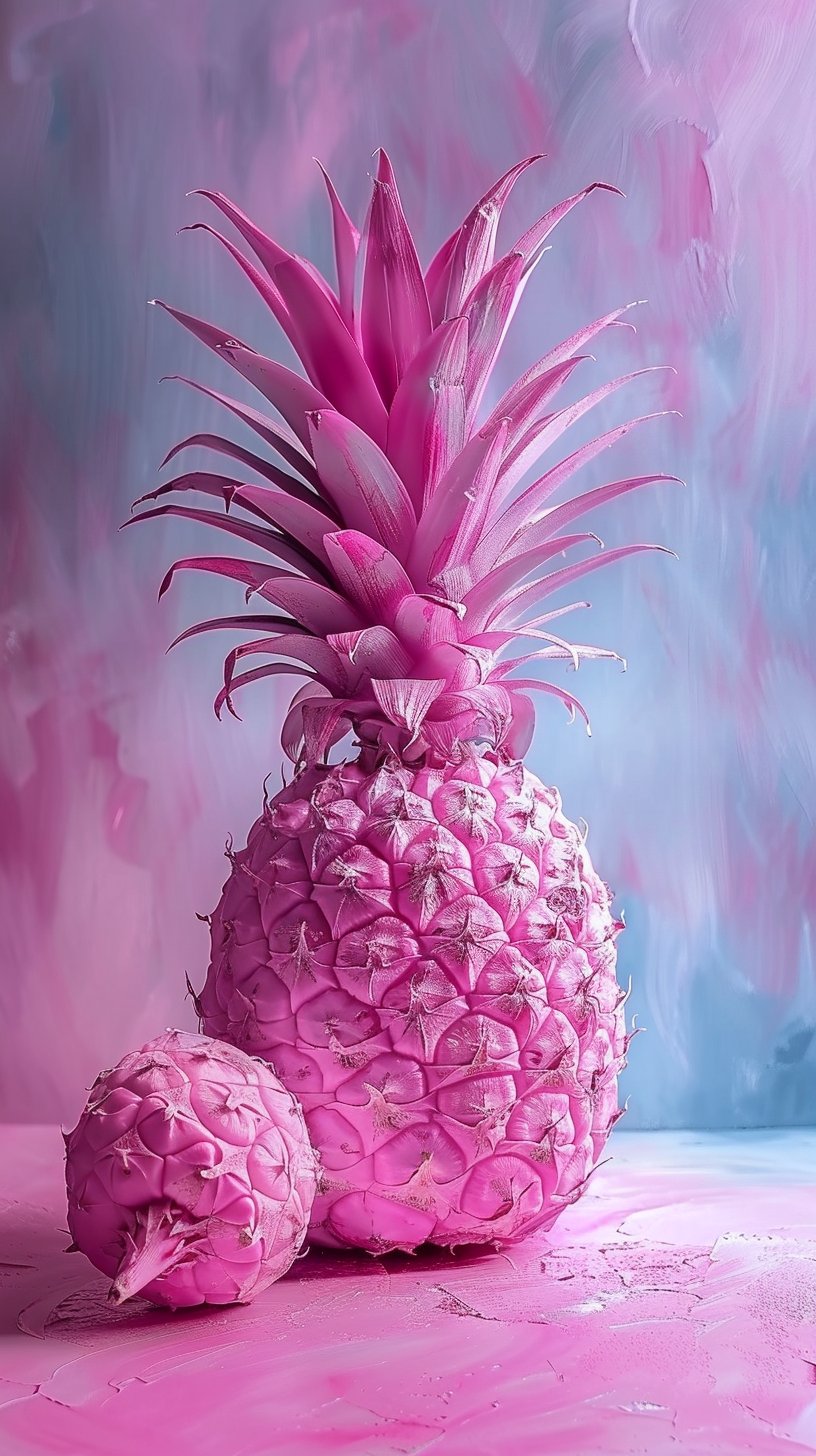 Colorful Pink Pineapple Photos for Your Smartphone