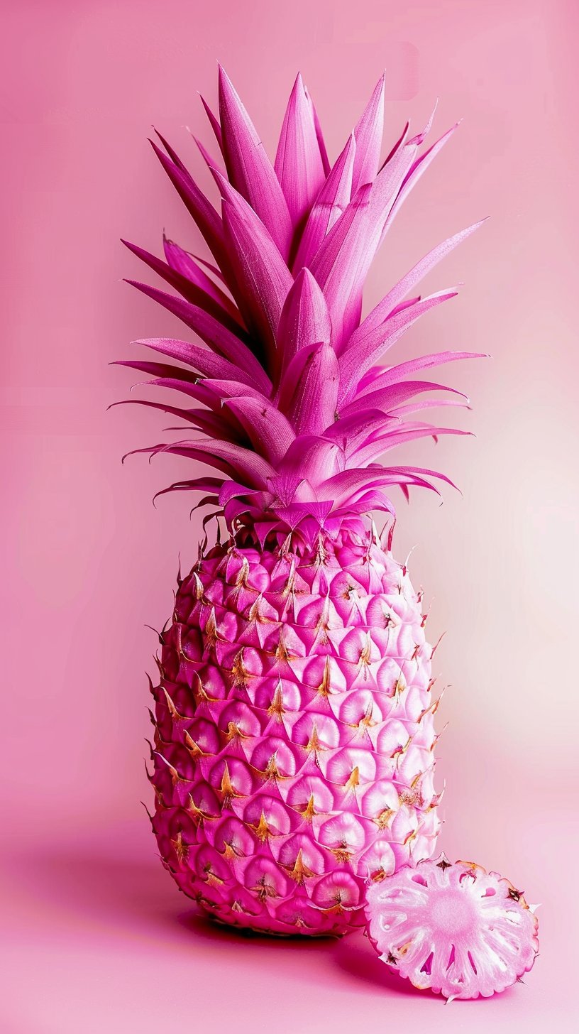 Cute Pink Pineapple Photo Download for Smartphone Users