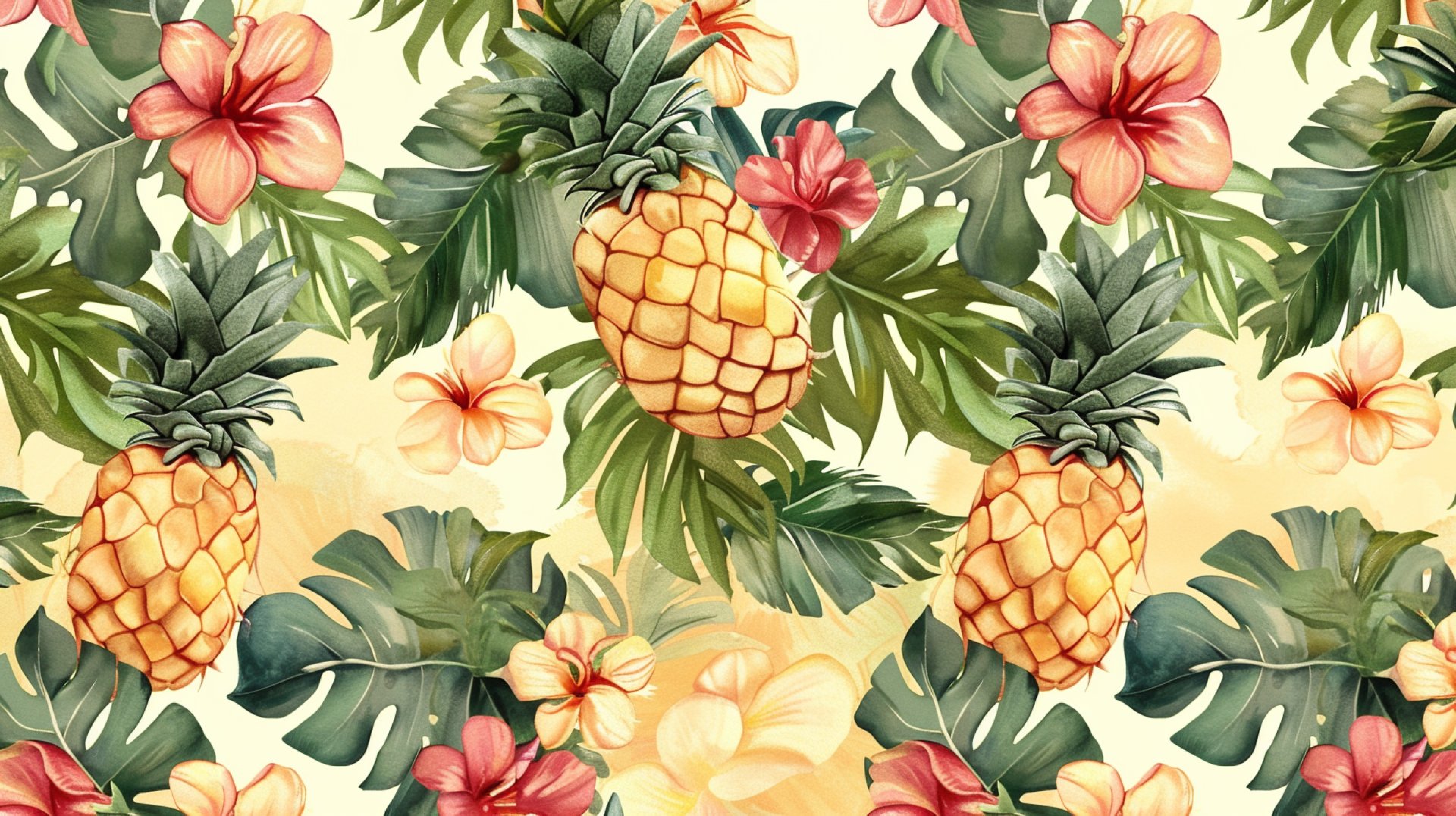 Eye-Catching Summer Pineapple Wallpaper for Nature Lovers