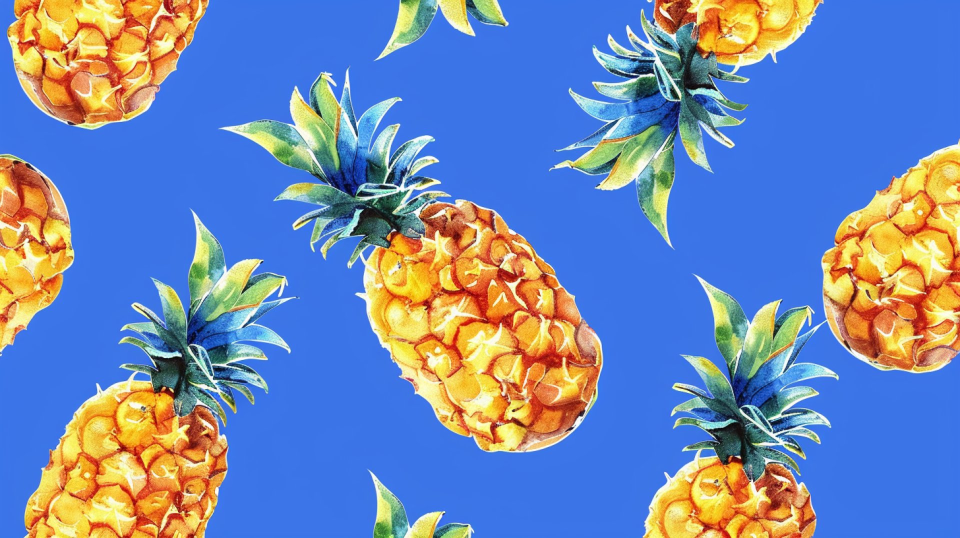 Summer Pineapple Wallpaper: Vibrant HD Digital Backgrounds