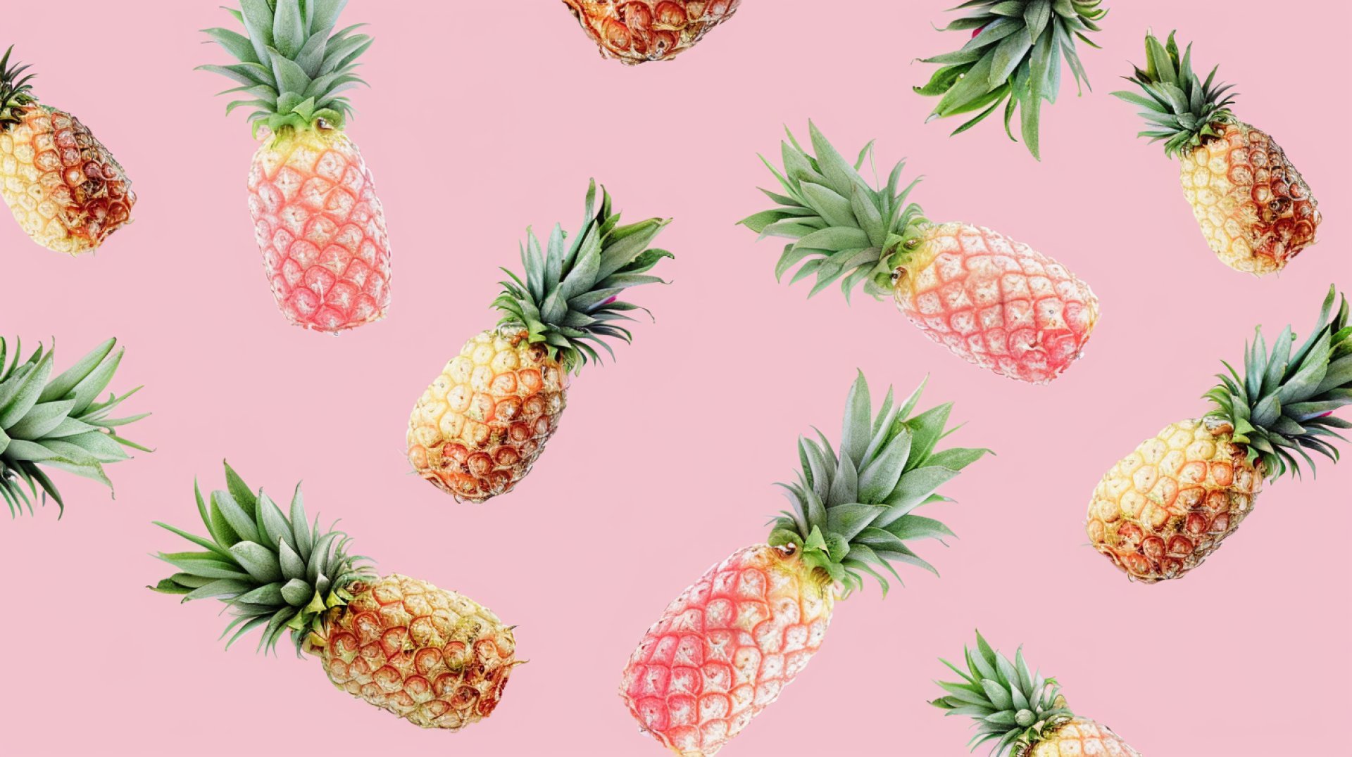 Beautiful Summer Pineapple Images in 16:9 Format