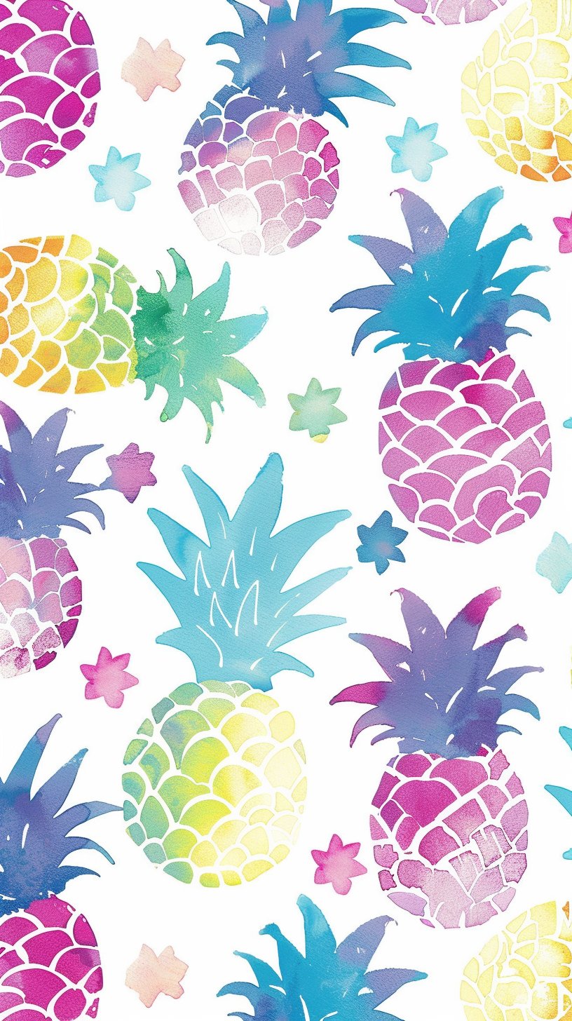 Download Free Summer Pineapple Backgrounds for Smartphones