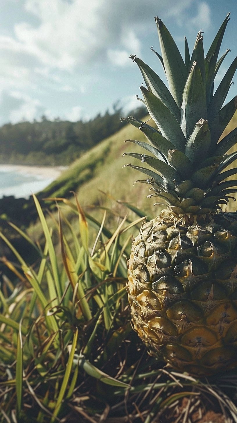 Summer Pineapple HD Digital Background for Mobile Devices