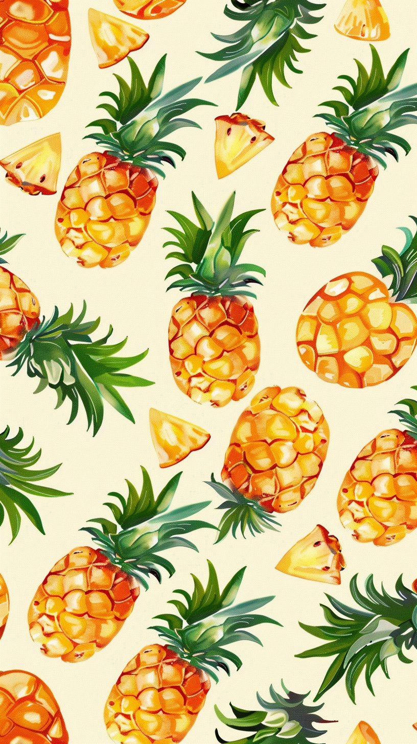 Free Summer Pineapple Photos for Your Mobile Wallpaper