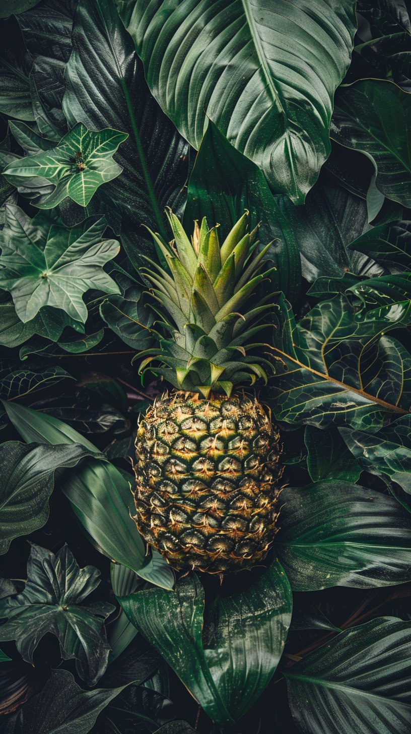 Exotic Pineapple HD Wallpaper for iPhone and Android