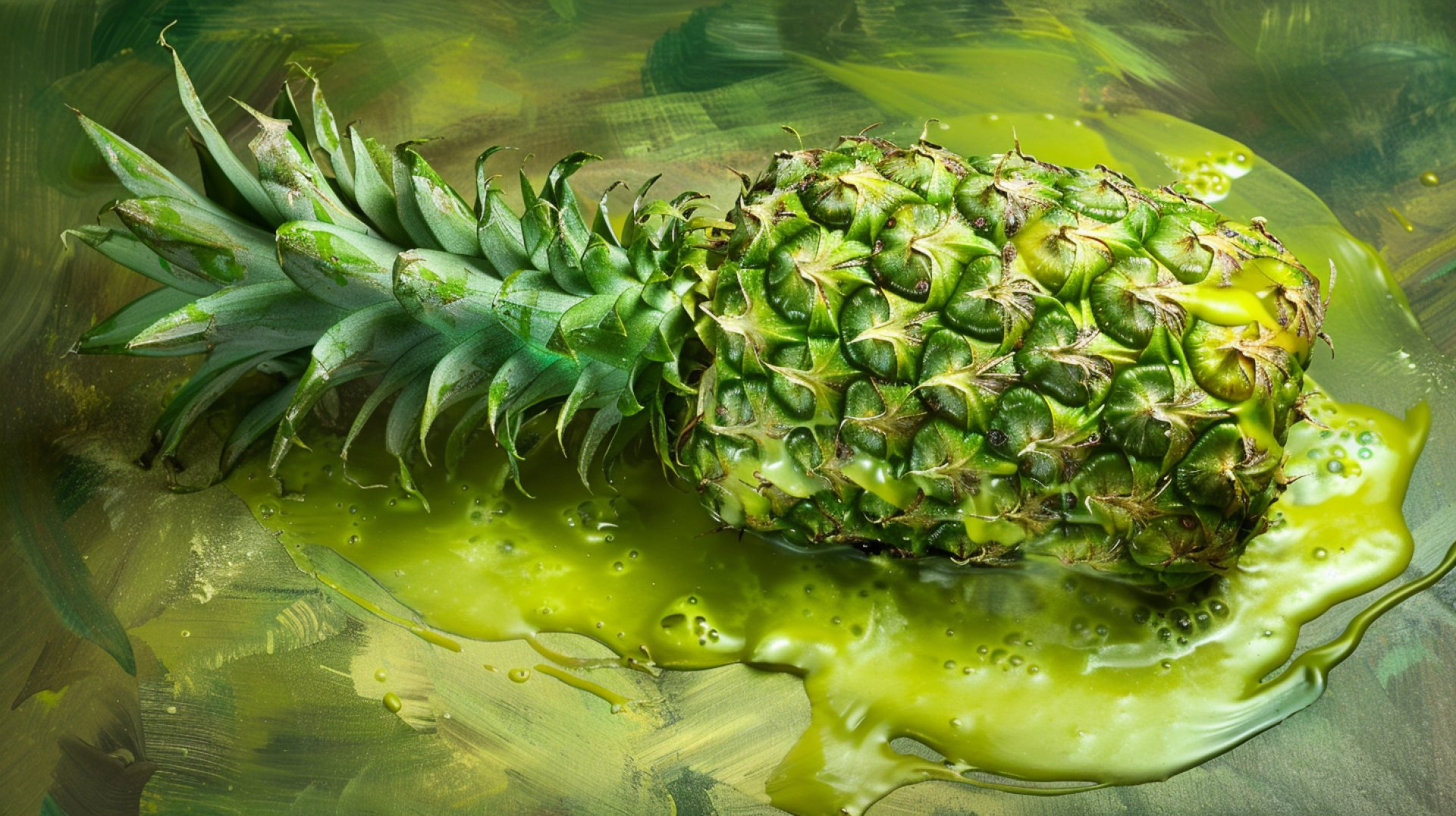 Stunning HD Wallpaper of Green Pineapple in Nature