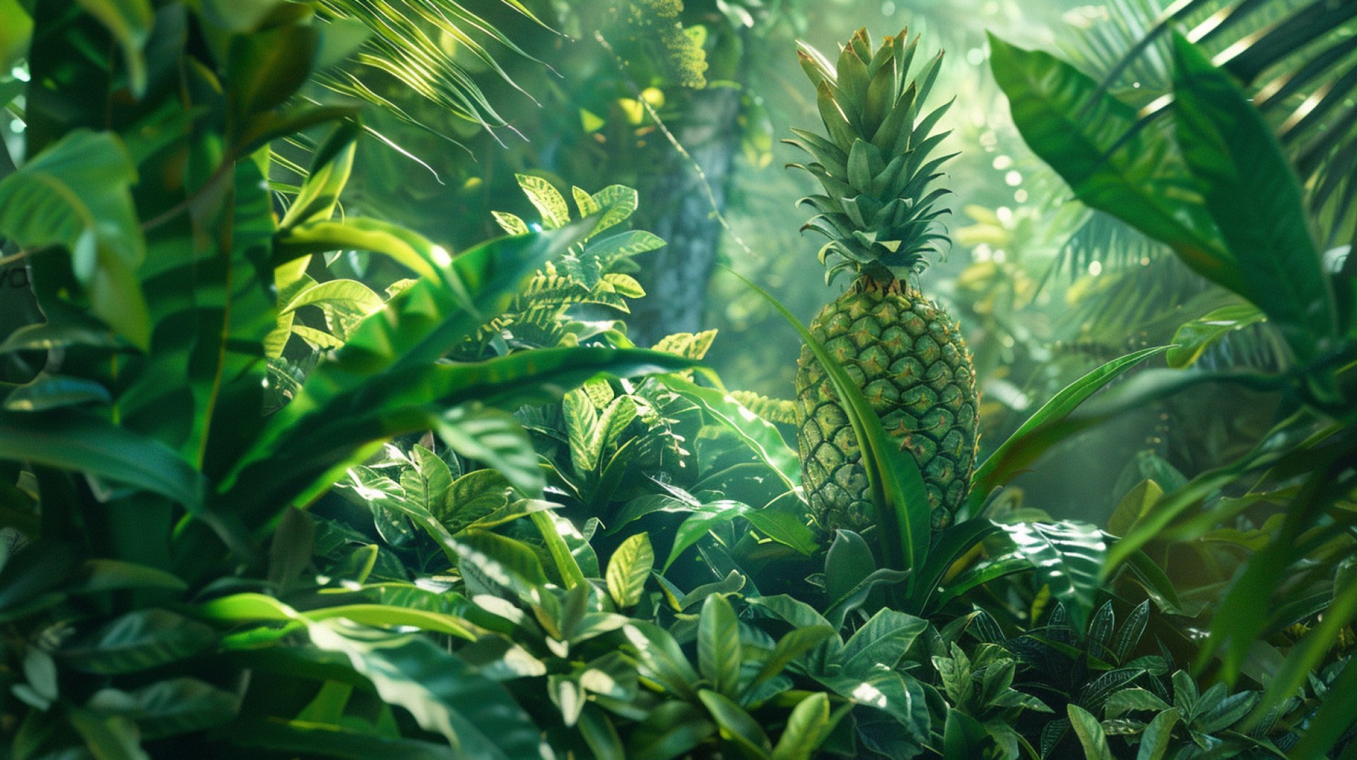 Gorgeous 16:9 Photos of Green Pineapples in Stunning Detail