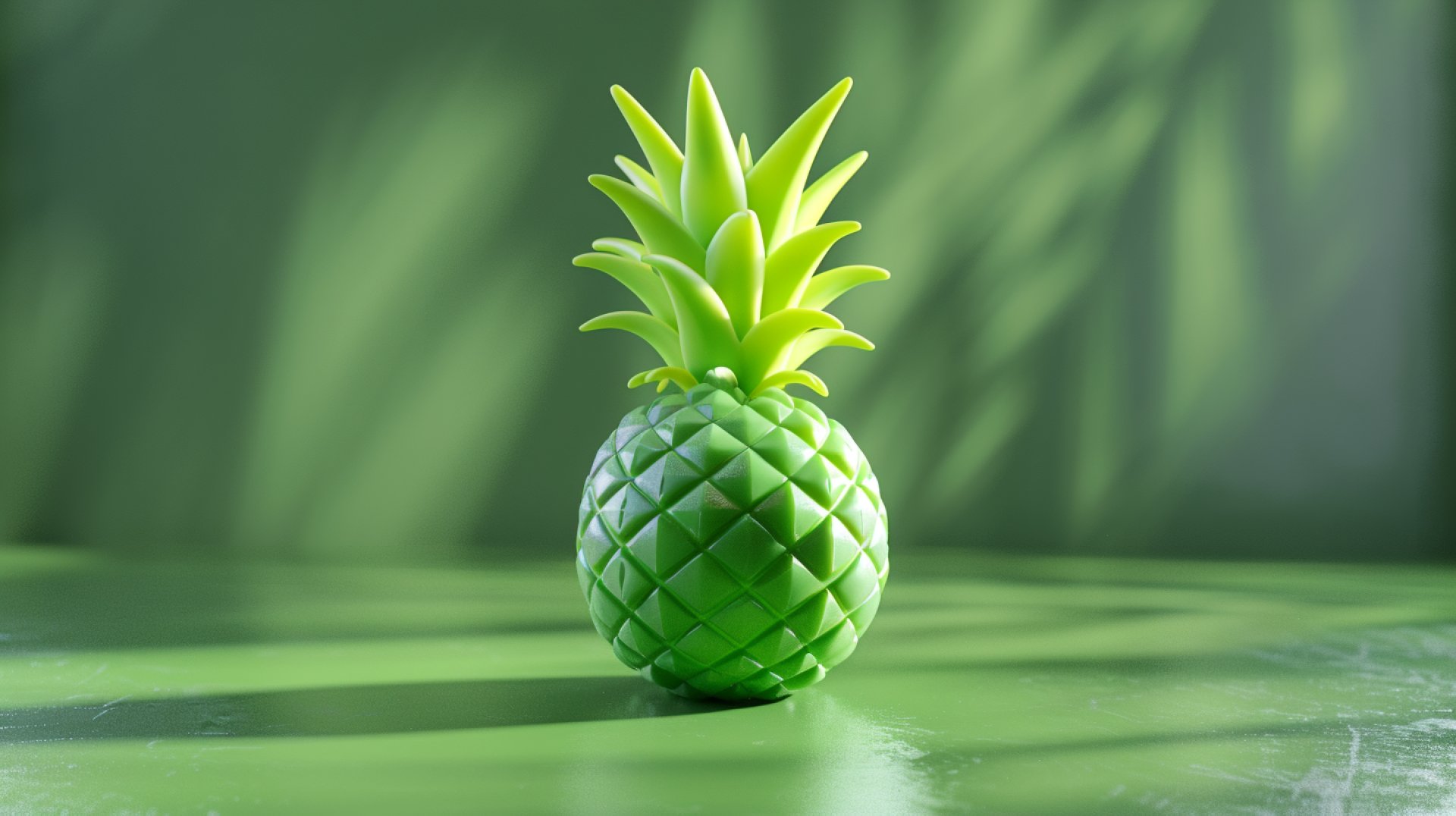 Unique Green Pineapple HD Wallpaper for Nature Lovers