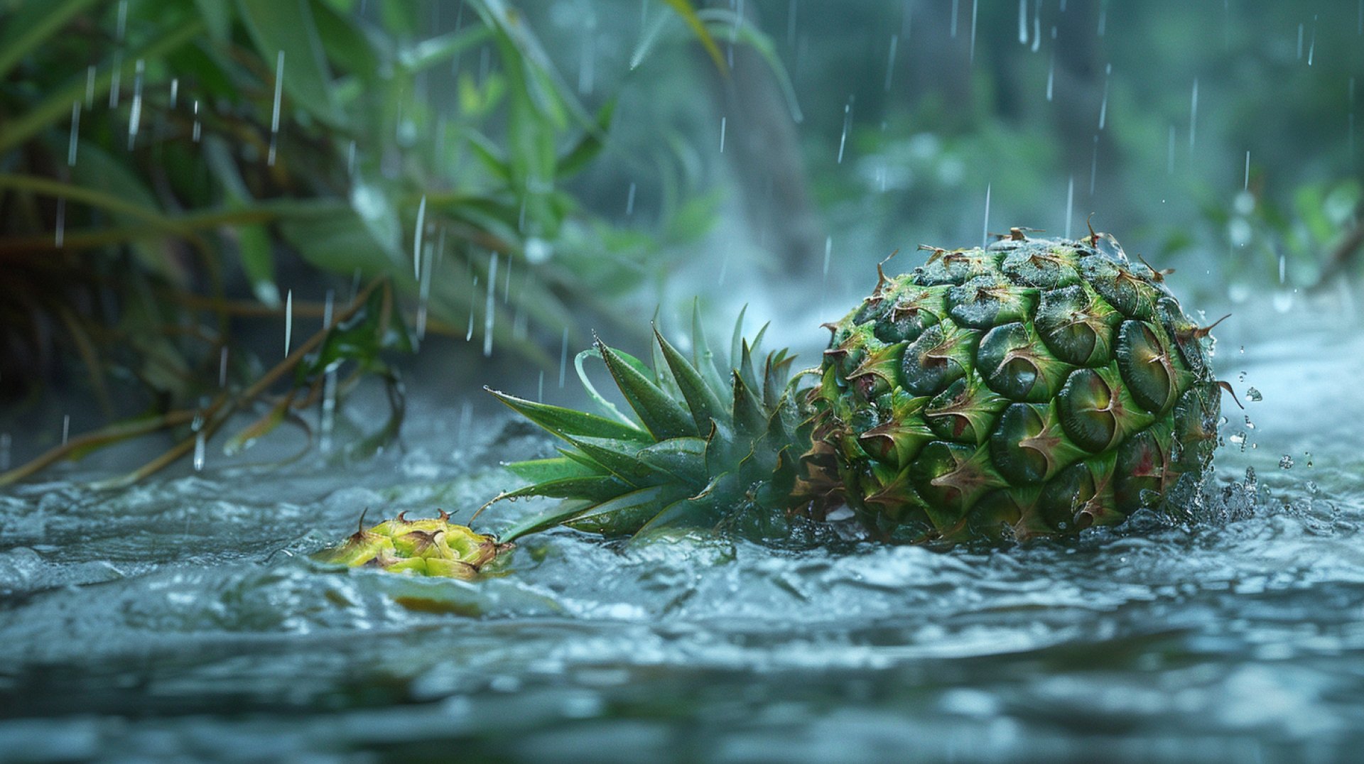 High-Quality Stock Photos of Green Pineapples for Designers