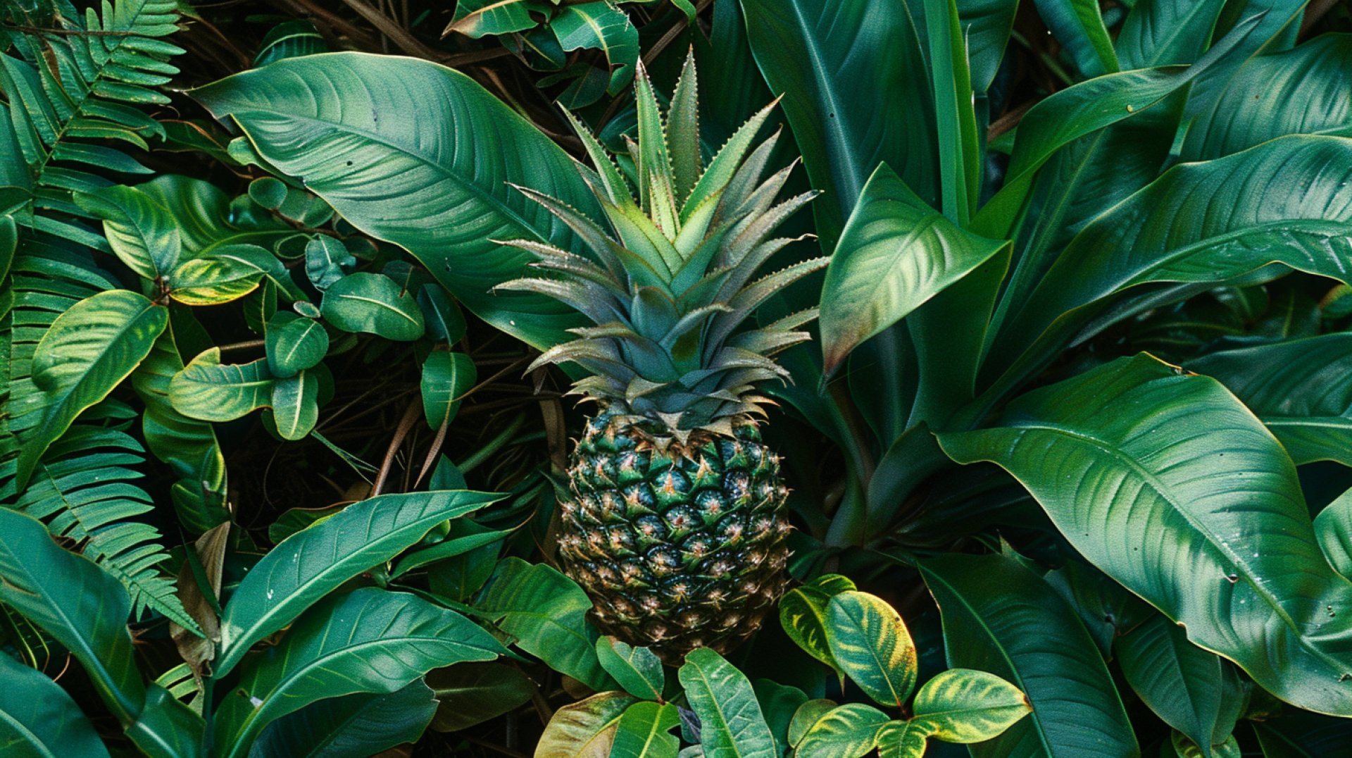 High Definition Images of Green Pineapples for Backgrounds