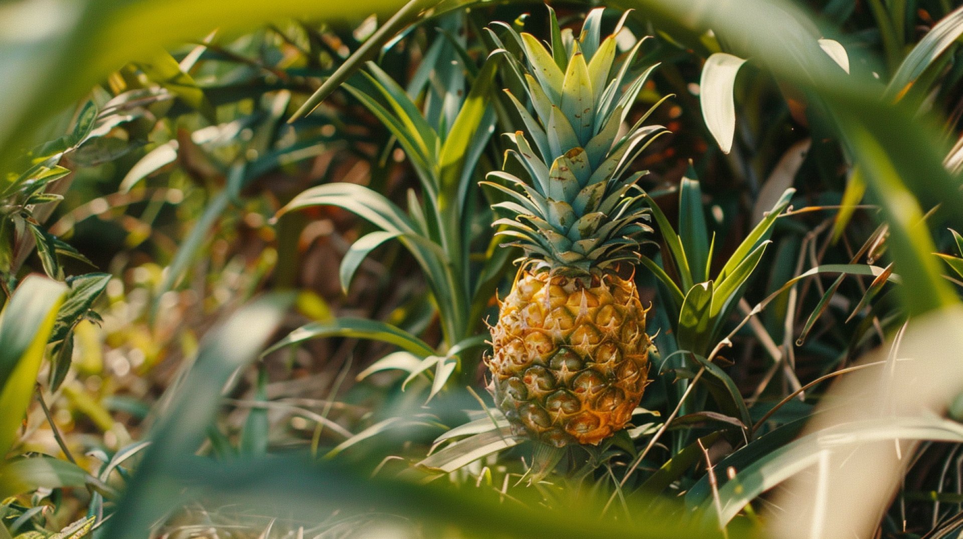 Modern Digital Backgrounds with Beautiful Green Pineapple Photos