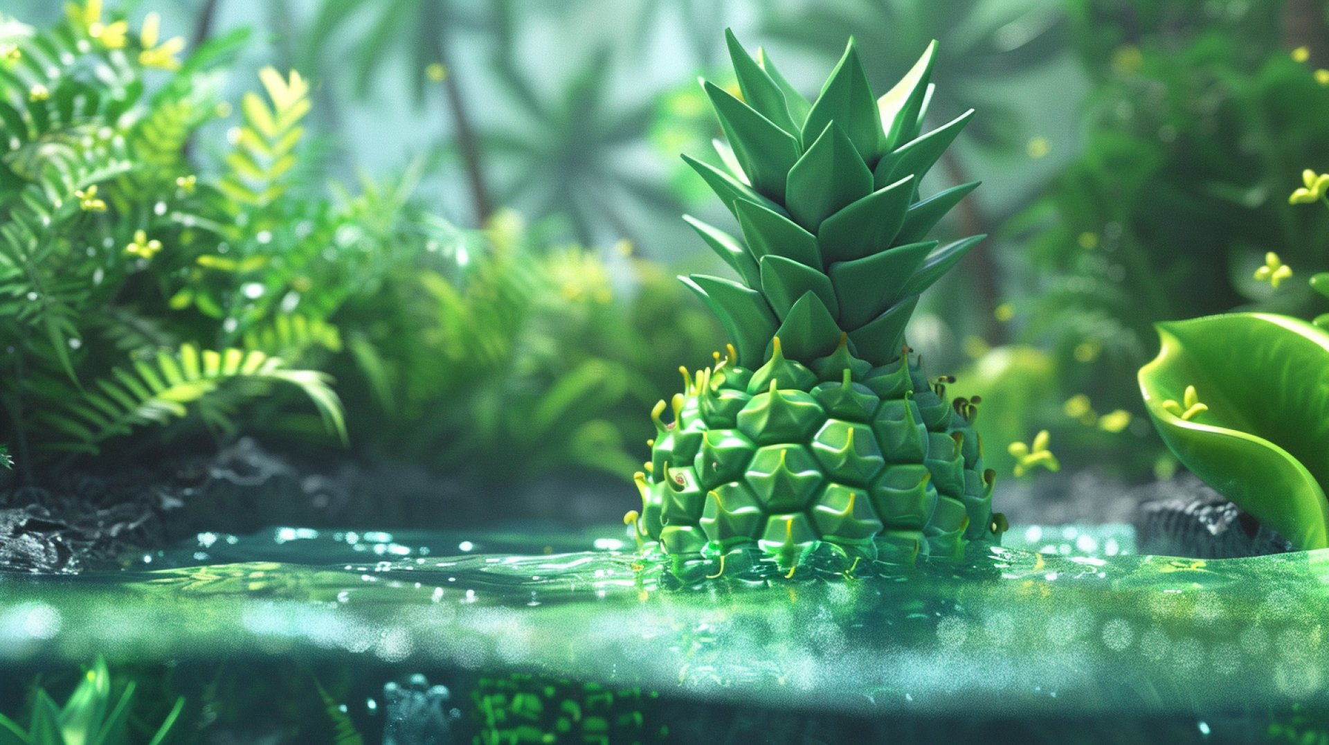 Breathtaking 8K Photos of Green Pineapple in Tropical Settings