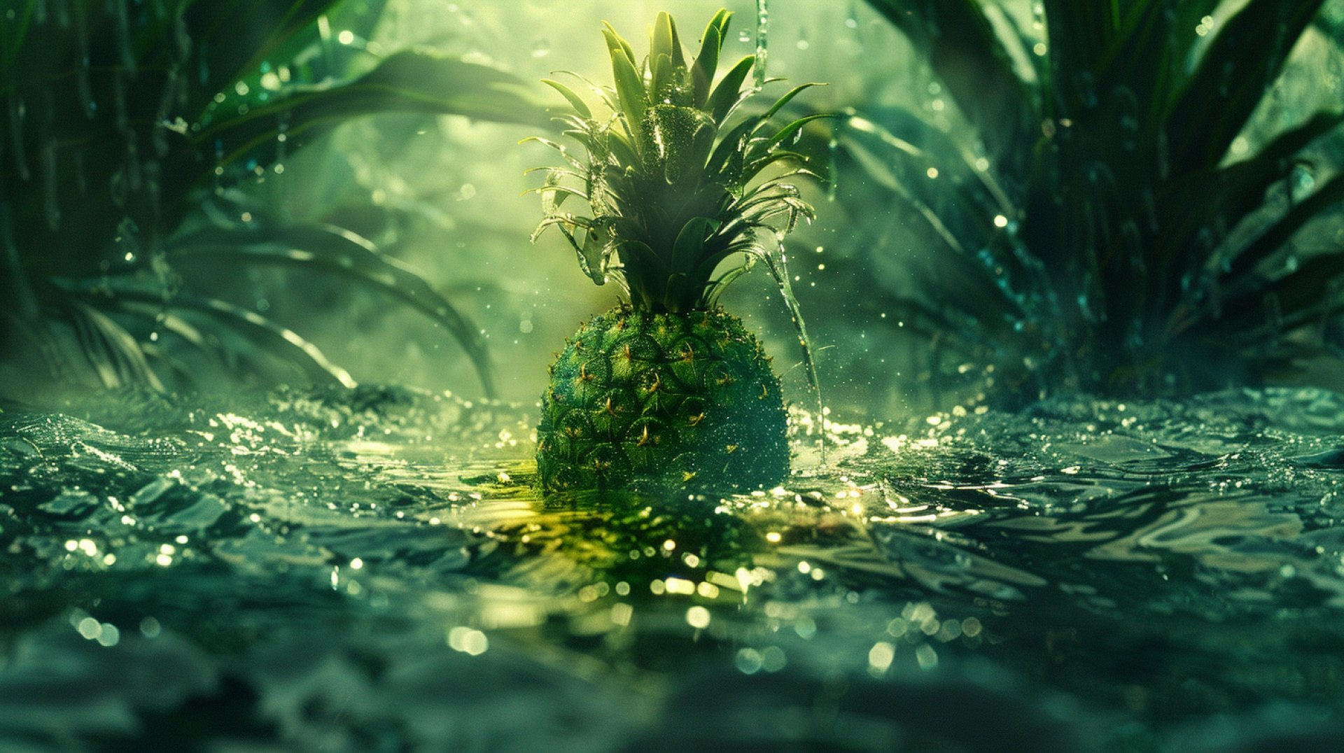 Vibrant Green Pineapple Images For Modern Digital Art