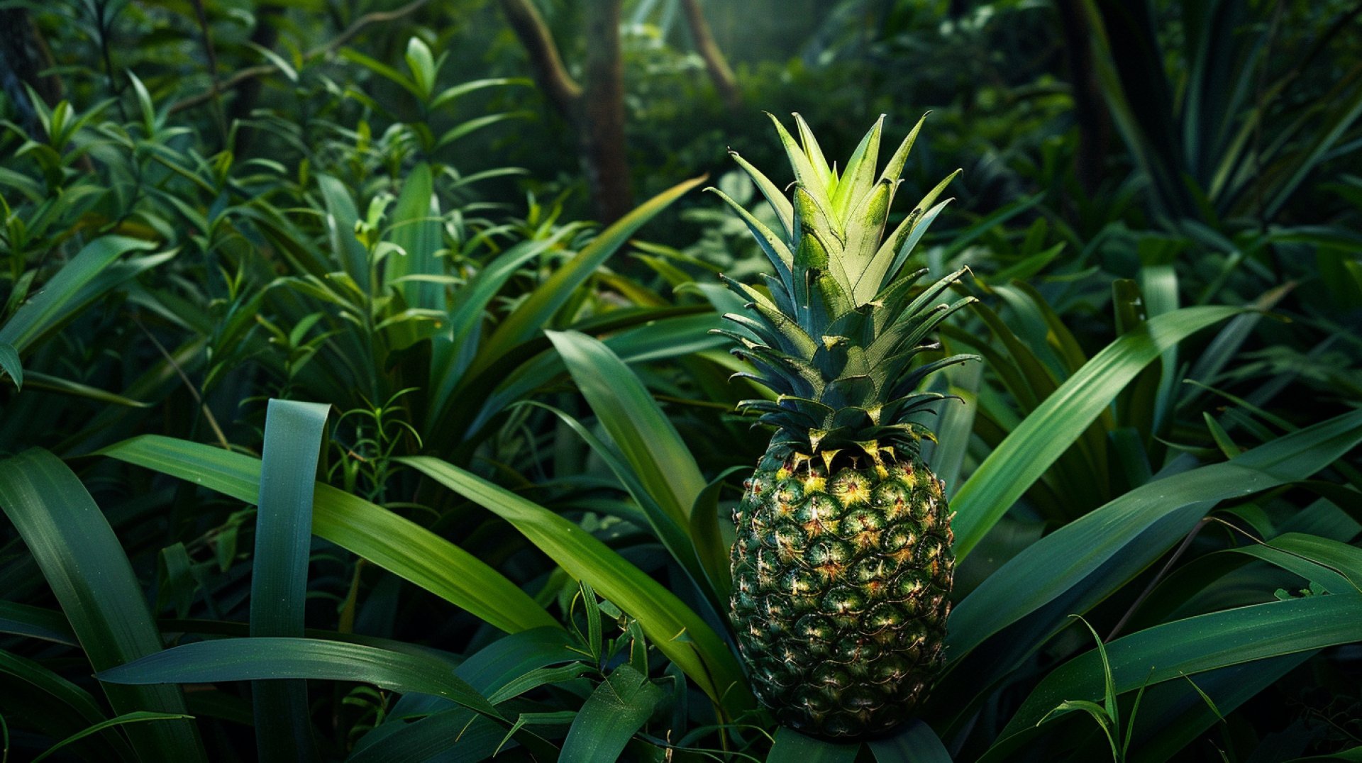 Exclusive Free Wallpapers Featuring Lush Green Pineapples