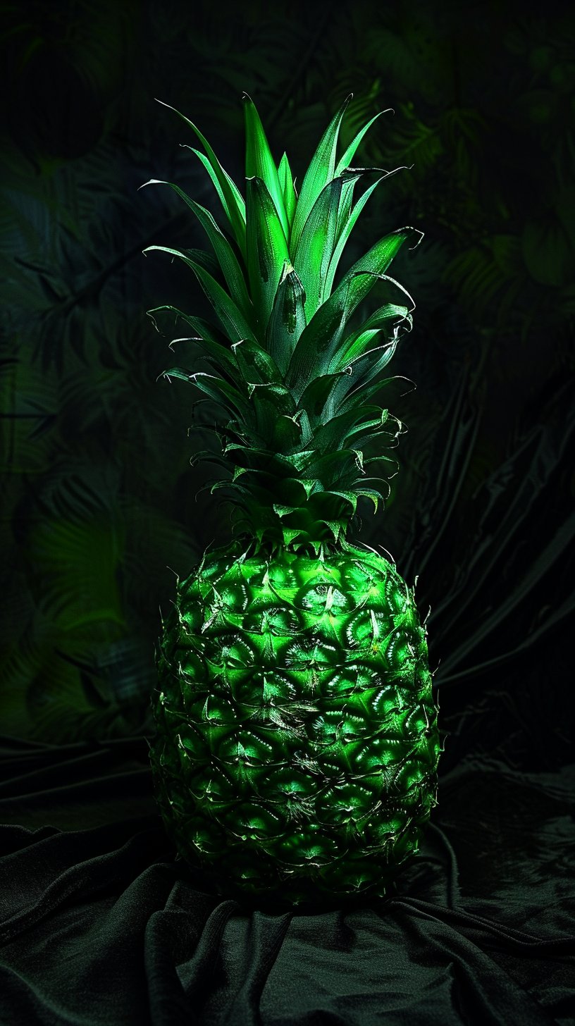 Stunning Green Pineapple HD Mobile Wallpaper for iPhone