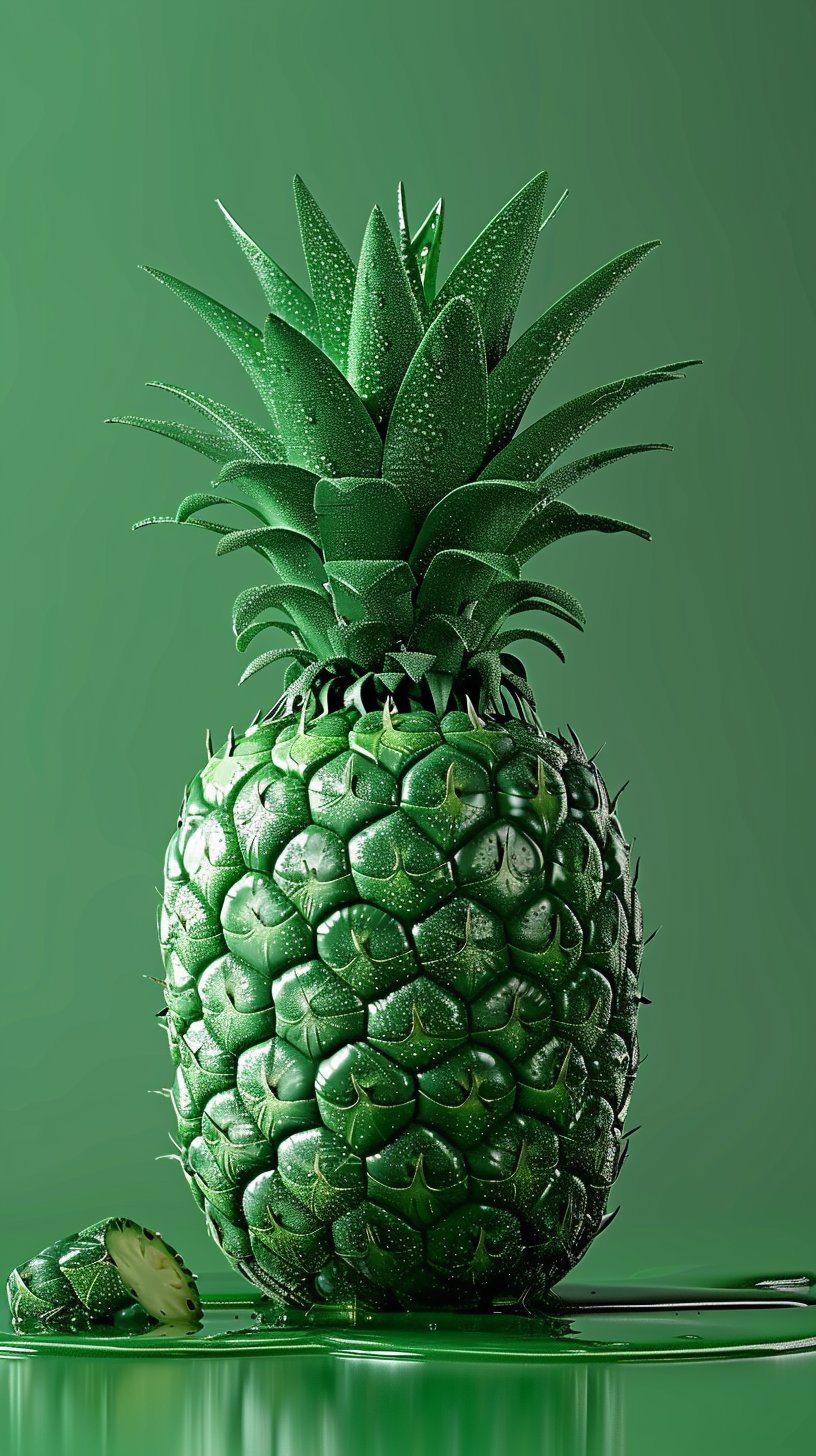 Enhance Your iPhone with Beautiful Green Pineapple Images