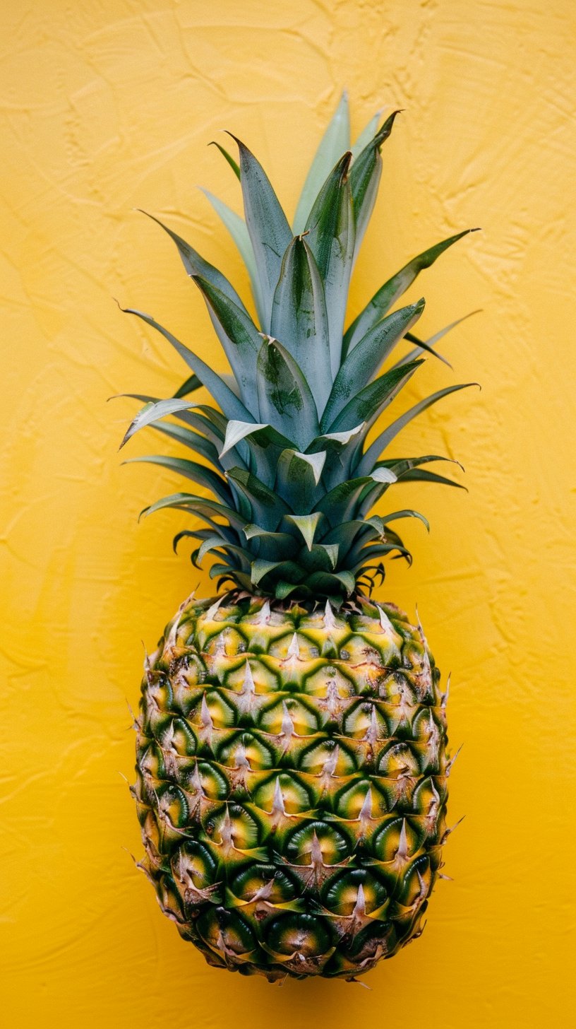 Eye-Catching Green Pineapple Backgrounds for iPhone and Android