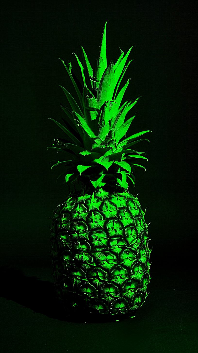 Free Digital Backgrounds of Green Pineapples for Android