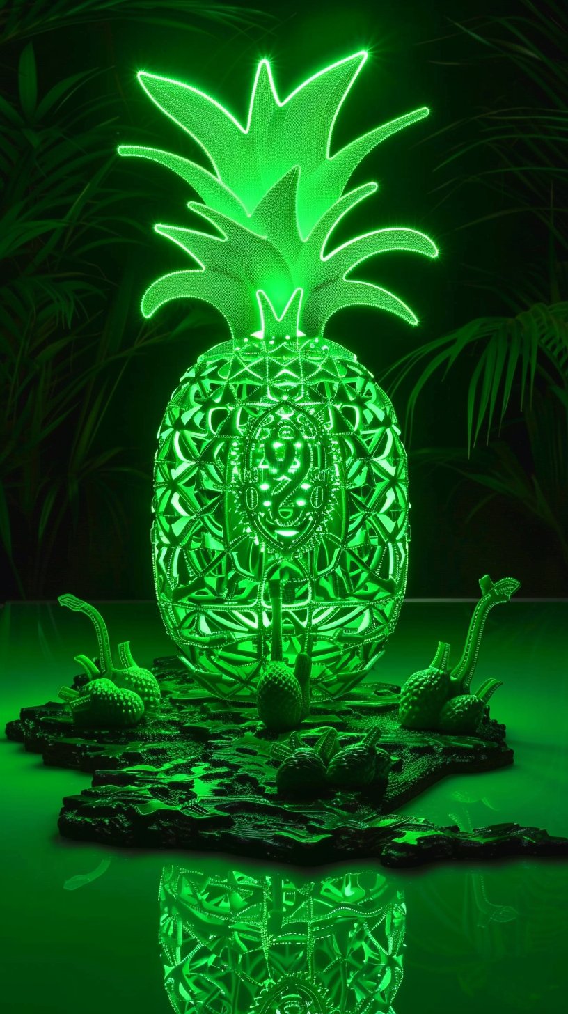 Captivating Green Pineapple Images for Your Smartphone Wallpaper