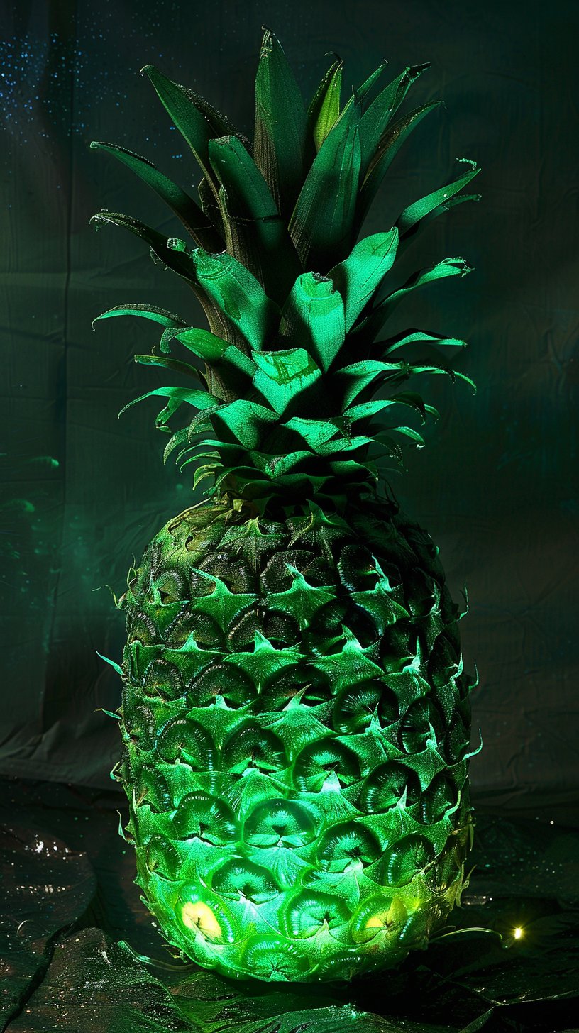 High-Quality Green Pineapple Wallpapers for Smartphones and Tablets