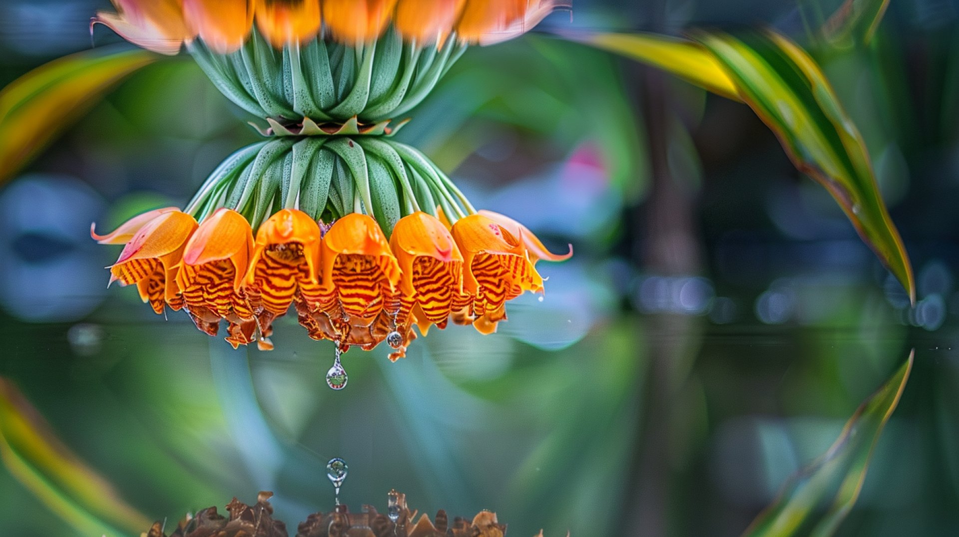 Upside Down Pineapple: A Unique Digital Background Design