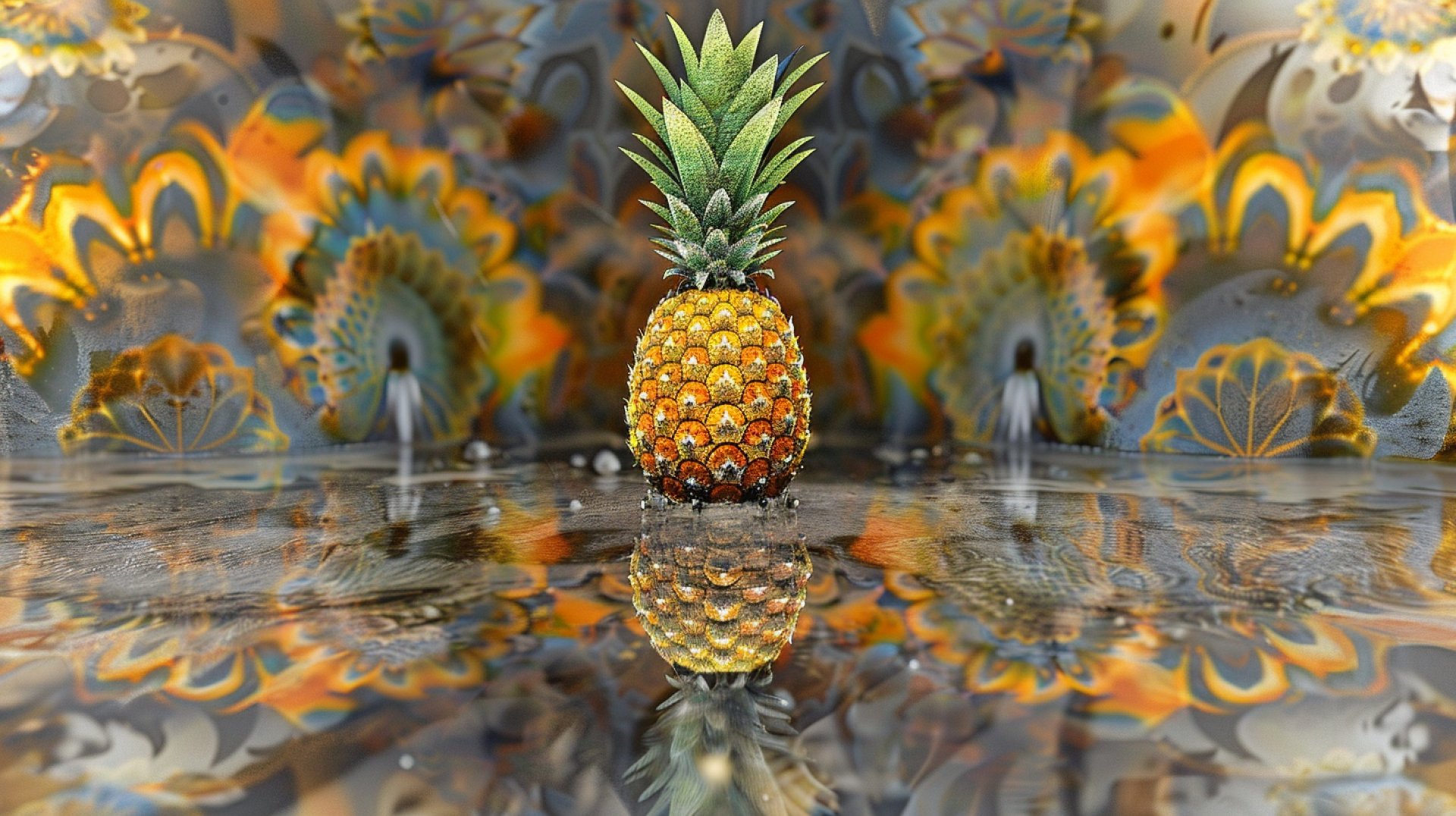 HD Wallpaper of Upside Down Pineapple for Your Desktop