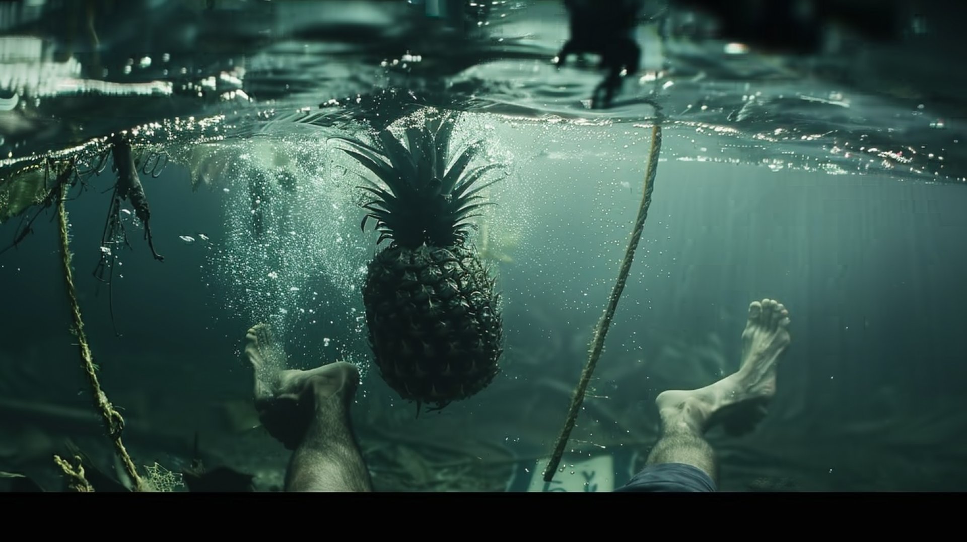 Upside Down Pineapple Concept in 4K Resolution