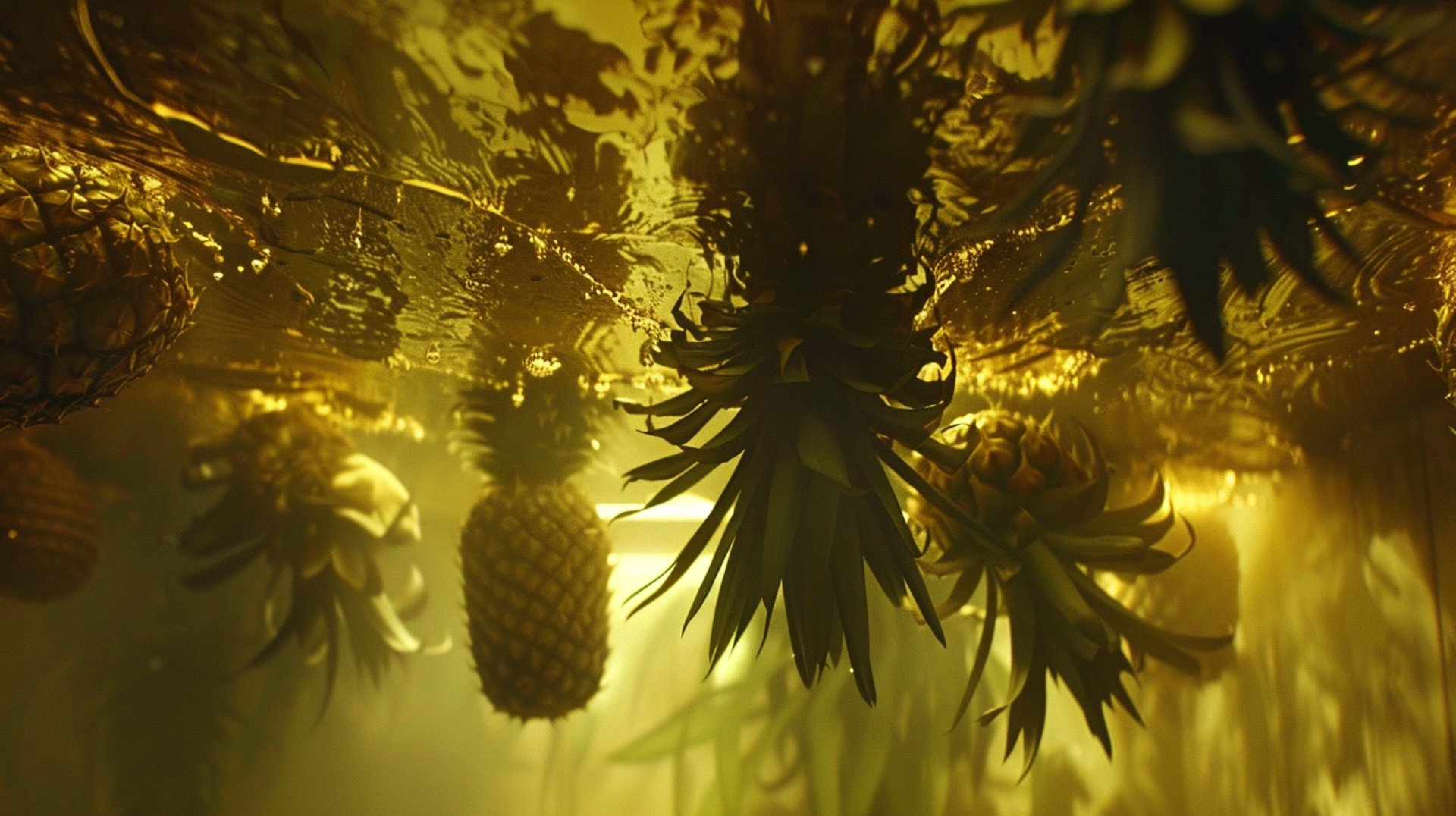 Unique Upside Down Pineapple Graphic in 8K Quality