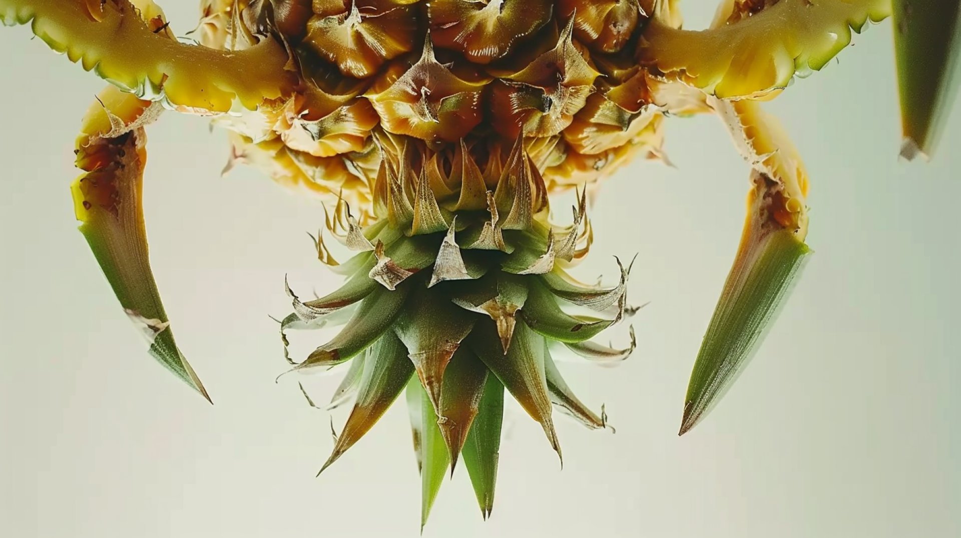 Artistic HD Wallpaper of Upside Down Pineapples