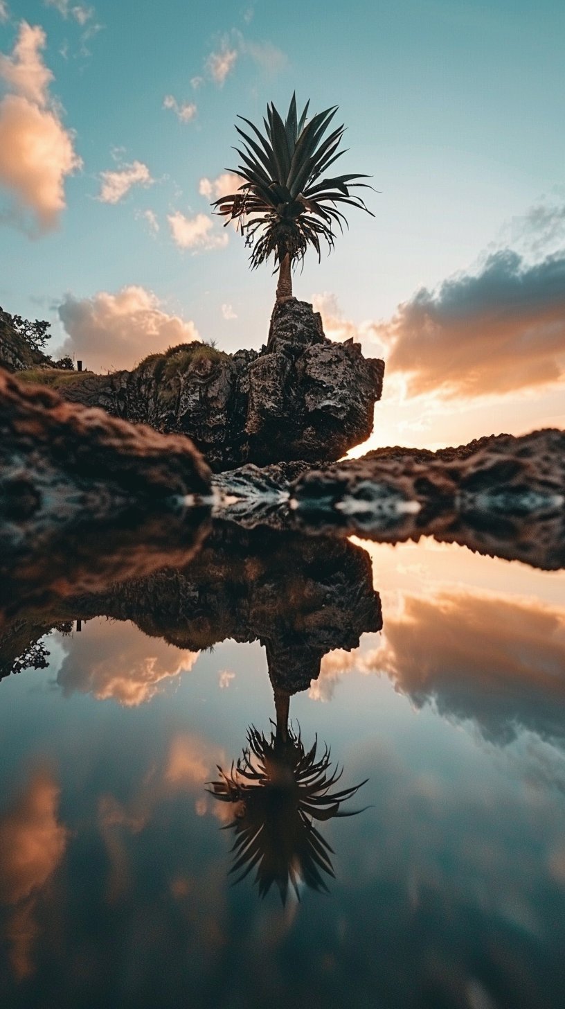 Upside Down Pineapple HD Mobile Wallpaper for iPhone