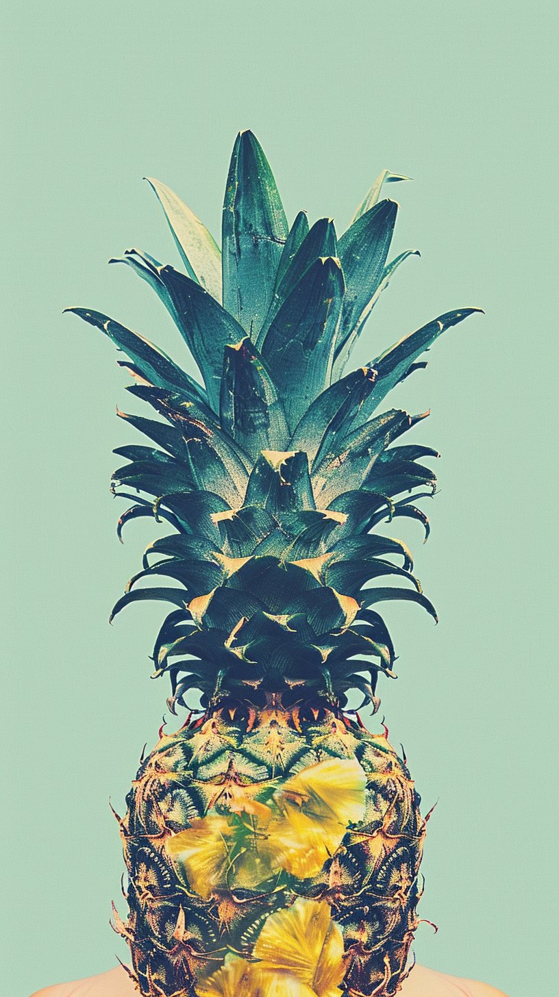 Digital Background: Upside Down Pineapple Image for Android