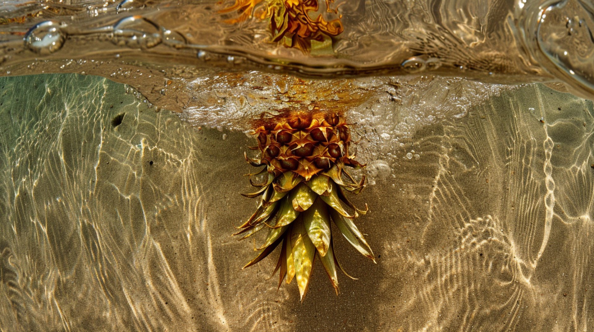 HD Wallpaper of Upside Down Pineapple Surprise