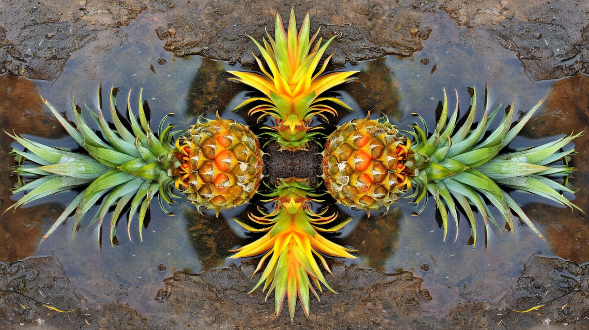 Colorful Upside Down Pineapple Photos for Digital Use