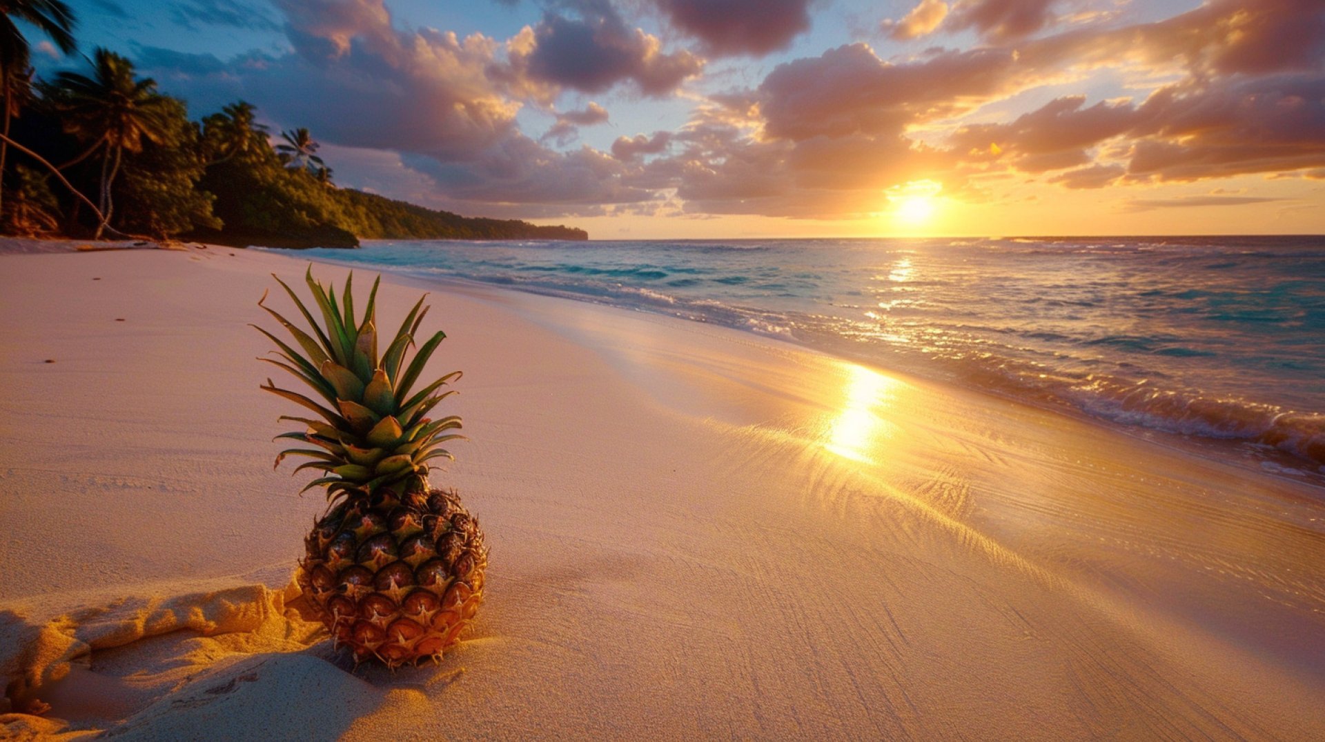 Upside Down Pineapple Image in Ultra HD Format