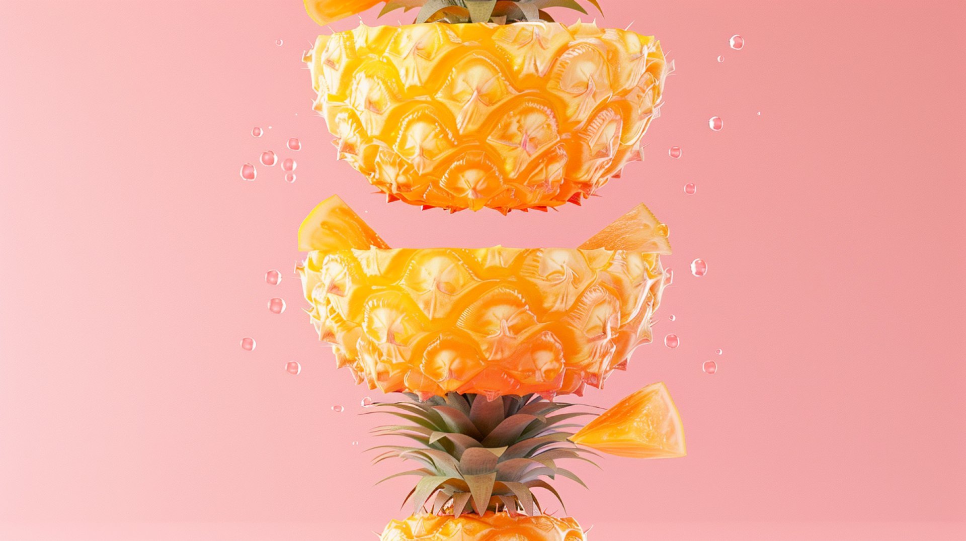 Bright and Colorful HD Pics of Upside Down Pineapples