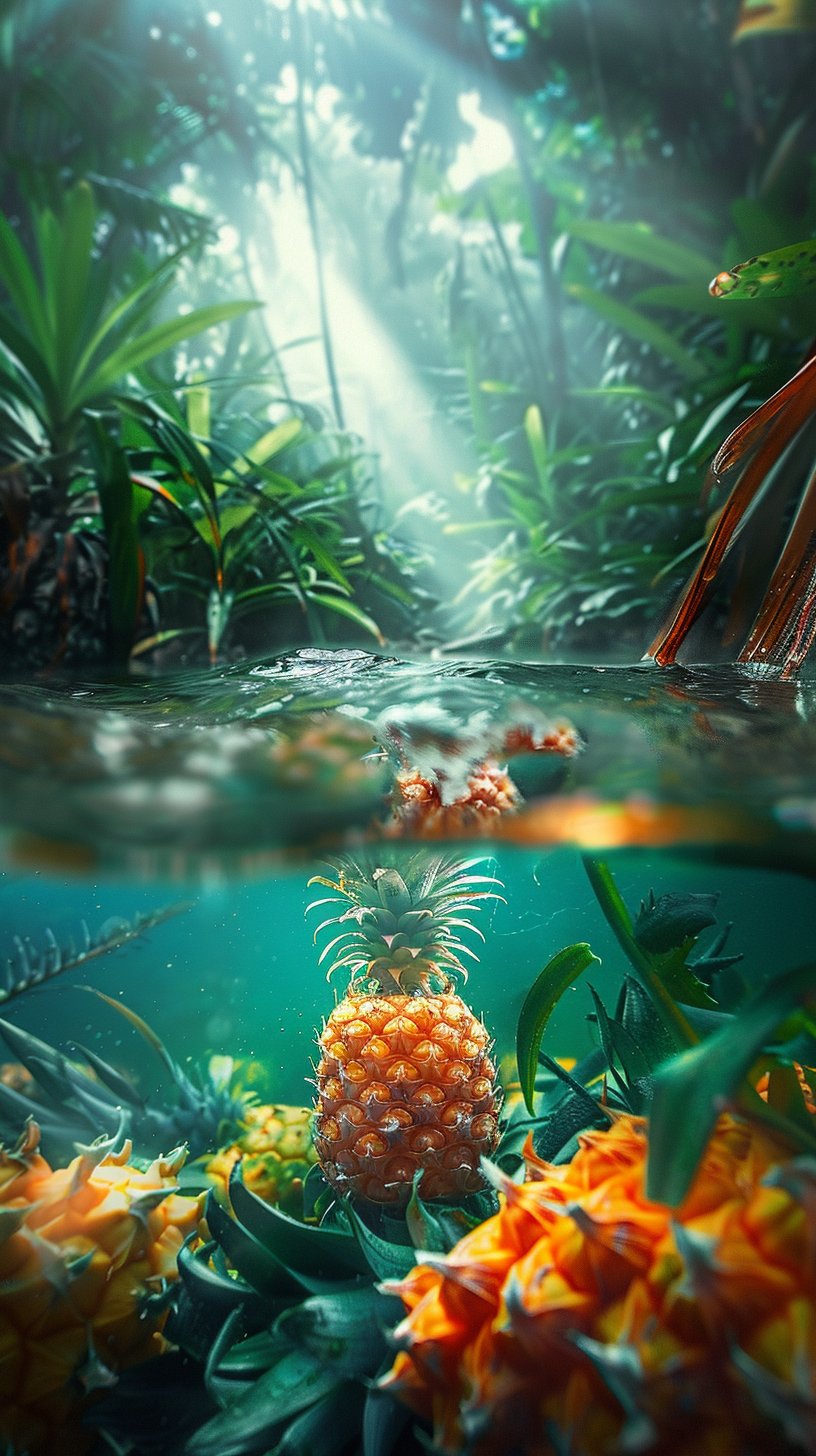 Mobile Wallpaper featuring Upside Down Pineapples in HD