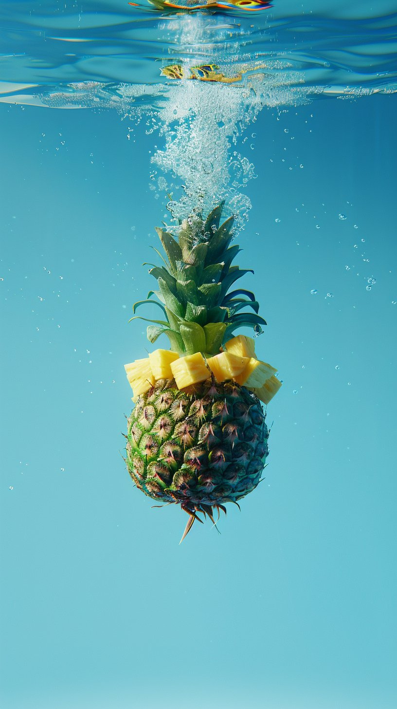 Colorful Upside Down Pineapple Images for Smartphone Users