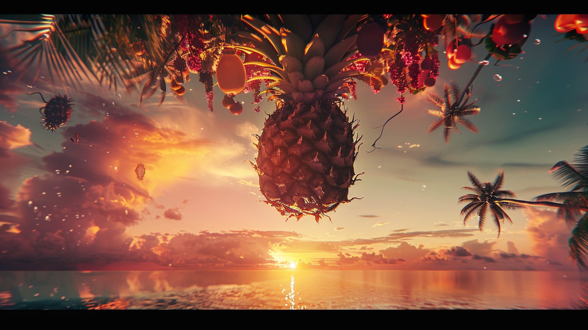 Big Upside Down Pineapple Images for Desktop