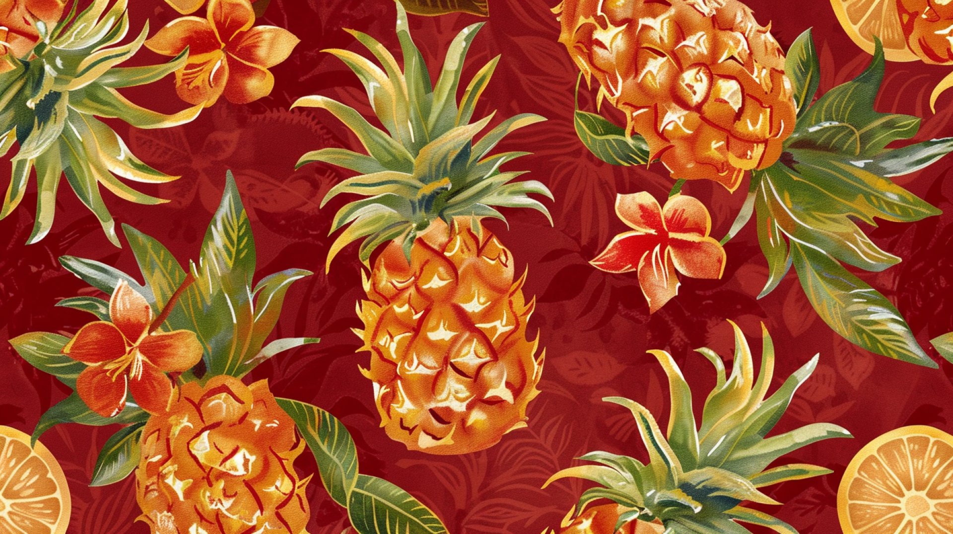 16:9 Upside Down Pineapple Wallpaper for your PC