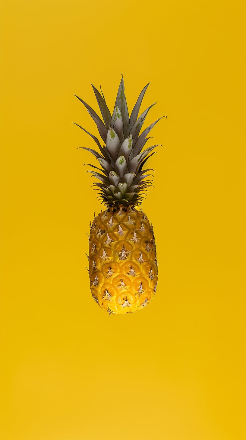 Vibrant Upside Down Pineapple Digital Background for Android